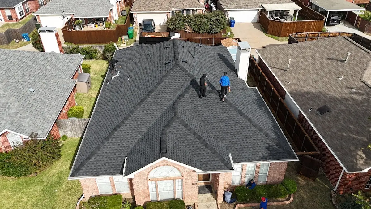 Commercial Roofing work in progress on a Fort Myers Shores property